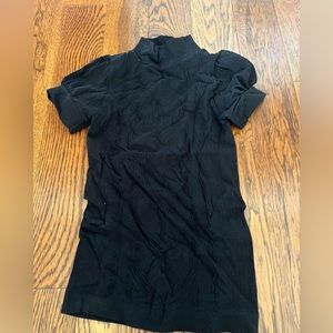 bebe black mock neck top